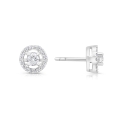 Kolczyki z diamentami z białego złota 0,64ct