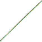 Bransoletka tenisowa ze szmaragdami z żółtego złota 3,10ct