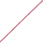 Bransoletka tenisowa z rubinami z żółtego złota 3,15ct