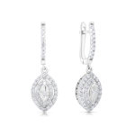 Kolczyki z diamentami z białego złota 0,70ct