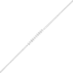 Bransoletka z diamentami z białego złota 0,40ct