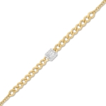 Bransoletka z diamentami z żółtego i białego złota 0,49ct