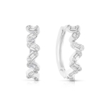 Kolczyki koła z diamentami z białego złota 0,49ct