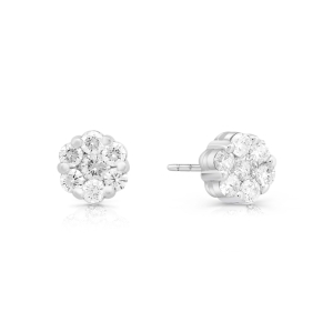 Kolczyki z diamentami z białego złota 0,72ct