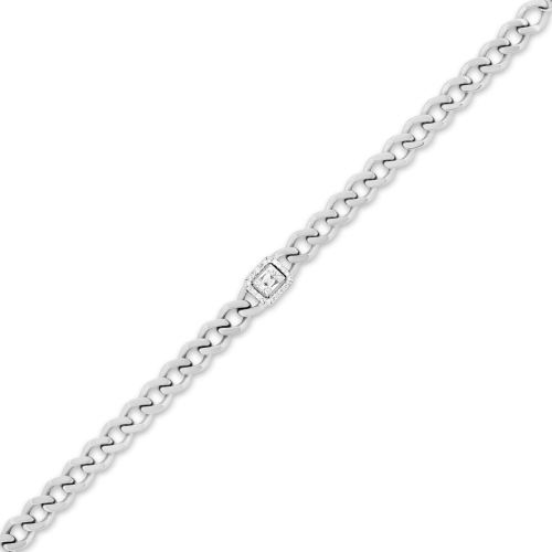 Bransoletka z diamentami z białego złota 0,28ct