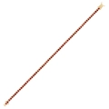 Złota bransoletka tenisowa z rubinami 4,89ct