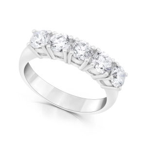Pierścionek zaręczynowy z diamentami z białego złota 1,56ct Generation