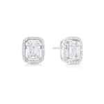 Kolczyki z diamentami z białego złota 0,62ct Fearless