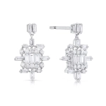 Kolczyki z diamentami z białego złota 0,60ct