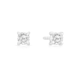 Kolczyki z diamentem z białego złota 0,53ct Classy