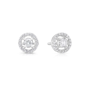 Kolczyki z diamentami z białego złota 0,64ct