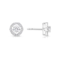 Kolczyki z diamentami z białego złota 0,64ct