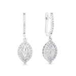 Kolczyki z diamentami z białego złota 0,70ct