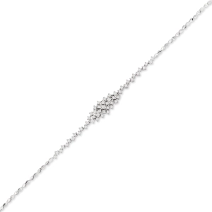 Bransoletka z diamentami z białego złota 0,28ct Brilliance