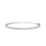 Bransoletka z diamentami z białego złota 1,20ct Eternity