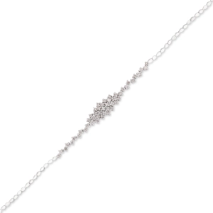 Bransoletka z diamentami z białego złota 0,85ct Brilliance